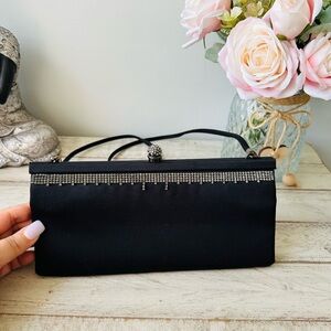 Vintage Elegant Rodo Black Evening Clutch